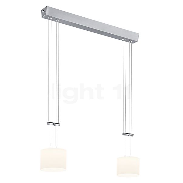 Bankamp Grazia Hanglamp LED 2-lichts nikkel mat