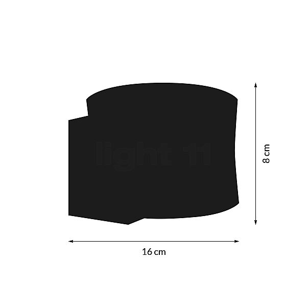 Bankamp Impulse Wall Light LED anthracite matt sketch