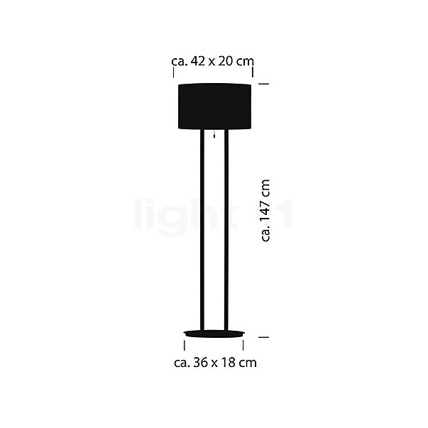 Bankamp Sempa Floor Lamp black sketch