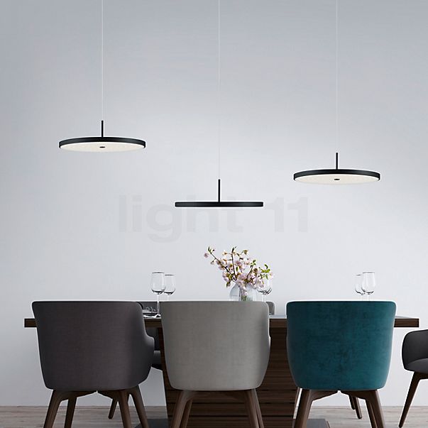 Bankamp Solid Pendant Light LED black