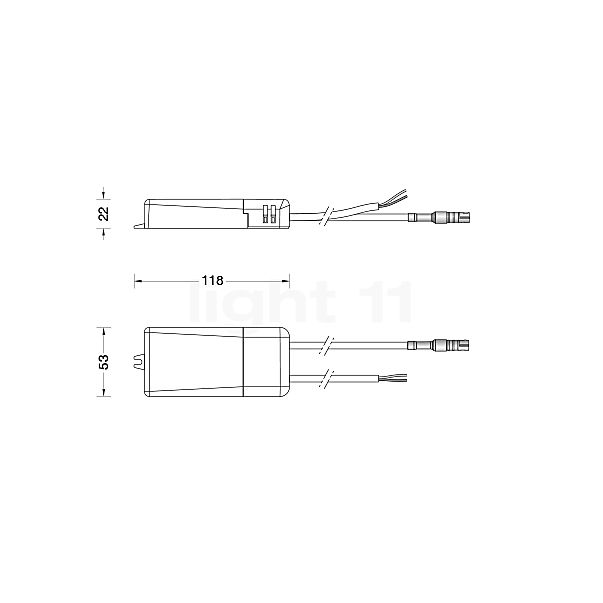 Bega 13143 - Netzteil LED 13 W / 250mA - 13143 , Lagerverkauf, Neuware Skizze