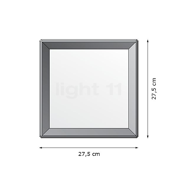 Bega 22646 - Wall and Ceiling light graphite - 22646K3 sketch