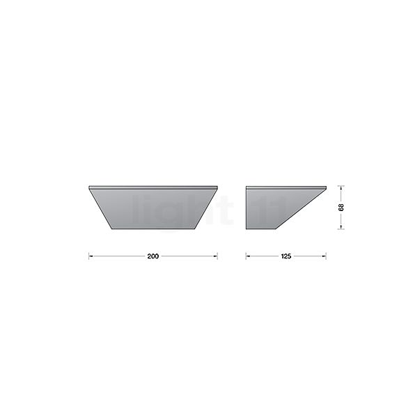 Bega 50180 - Applique LED blanc - 50180.1K3 - vue en coupe