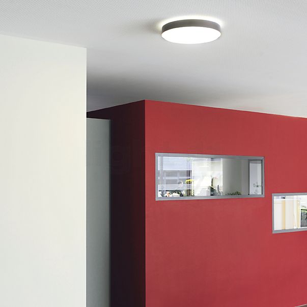 Bega 50653 Lampada da soffitto/parete LED diffusore di plastica, alluminio bianco - 50653.2PK3