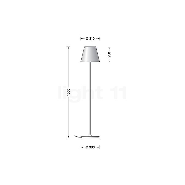 Bega 50830 - Studio Line Floor Lamp LED brass - 50830.4K3 sketch