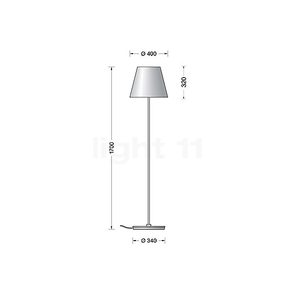 Bega 50831 - Studio Line Floor Lamp LED brass - 50831.4K3 sketch