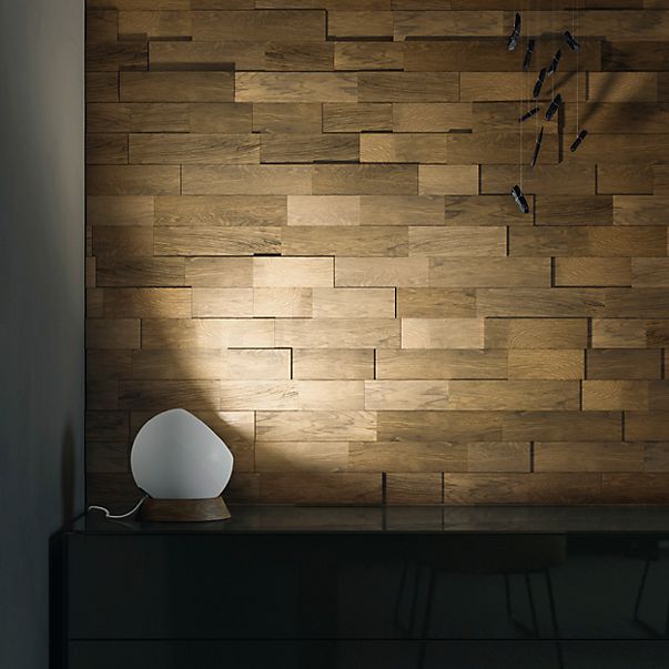 Bega 50916 - Studio Line Table Lamp LED with Wooden Base aluminium/natural - 50916.2K3+13209