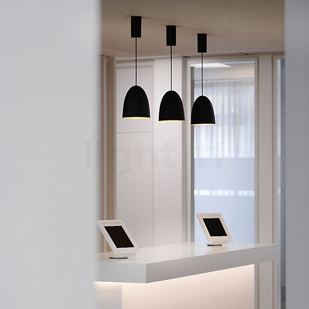Bega 50952 - Studio Line Hanglamp LED aluminium/zwart, voor schuine plafonds - 50952.2K3+13231