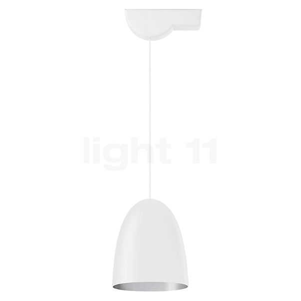 Bega 50960 - Studio Line Hanglamp LED aluminium/wit, voor schuine plafonds - 50960.2K3+13247