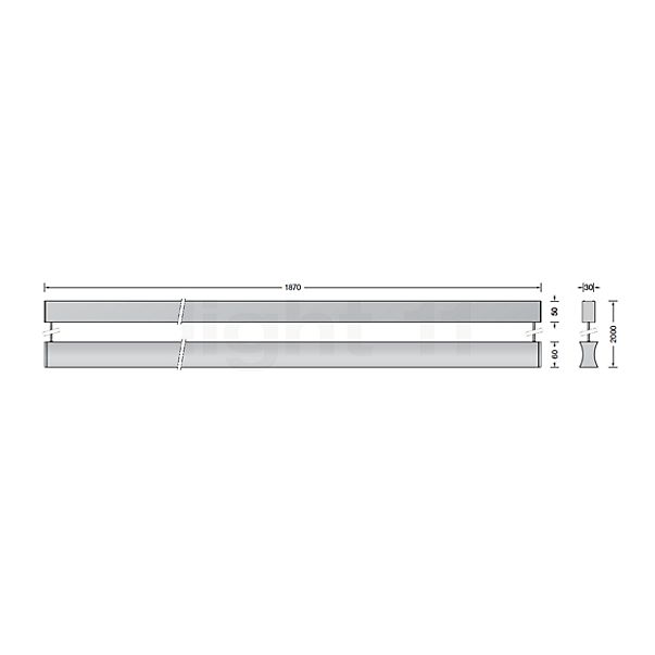 Bega 51269 - Lampada a sospensione LED bianco - 51269.1K3 - vista in sezione