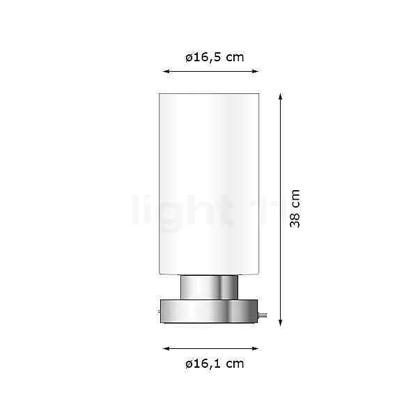 Bega 67541.3 - Lampe de table LED aluminium - 67541.3K3 - vue en coupe