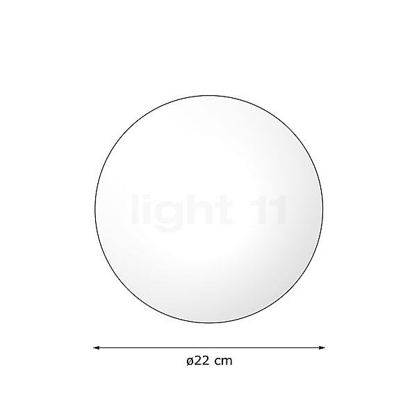 Bega 67984 - Lampada da parete o soffitto 3.000 K - 67984K3 - vista in sezione
