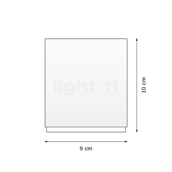 Bega 78047.1/78047.3 - Lampada da parete LED bianco - 78047.1K3 - vista in sezione