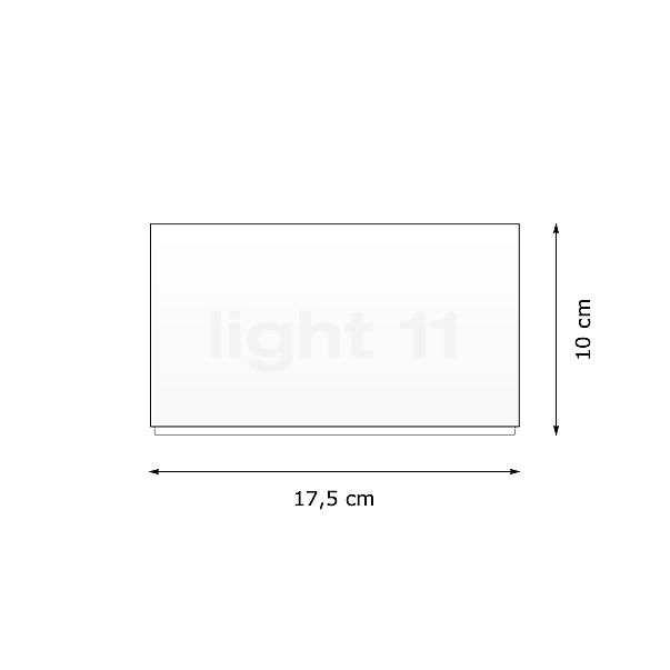 Bega 78052.1/78052.3 - Applique LED blanc - 78052.1K3 - vue en coupe