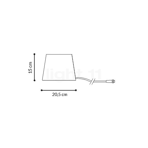 Bega 84831 - Bodemlamp LED grafiet - 84831K3 schets