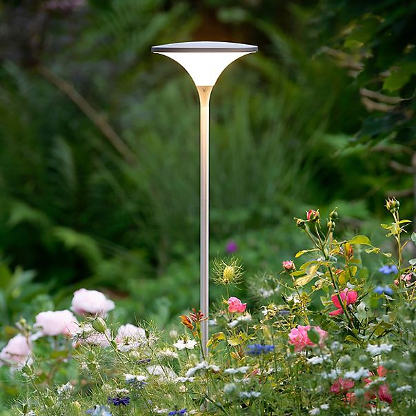 Bega 84889 - UniLink® Paletto luminoso LED con picchetto da interrare per giardino grafite - 84889K3