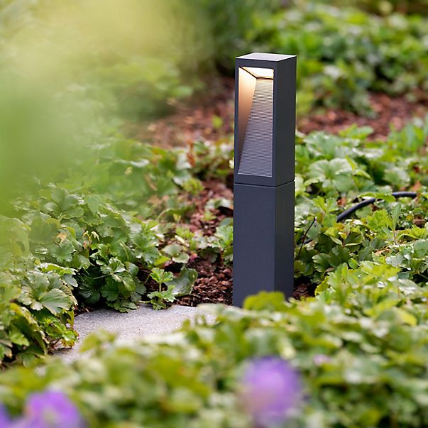 Bega 85089 - UniLink® Luce del piedistallo LED con picchetto da interrare per giardino grafite - 85089K3