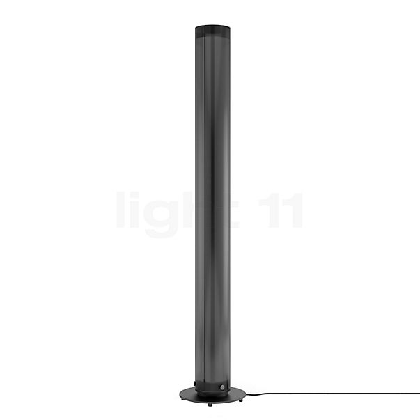 Belux Twilight 360 Vloerlamp LED voet zwart/Diffusor rook - casambi - dim to warm