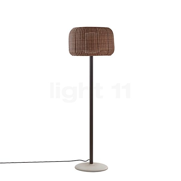 Bover Fora Floor Lamp LED concrete/brown