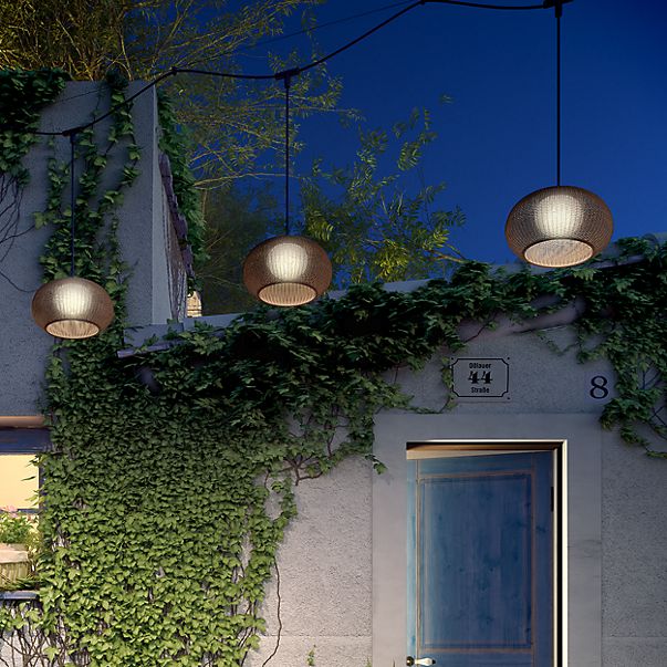 Bover Garota Suspension LED 4 foyers marron