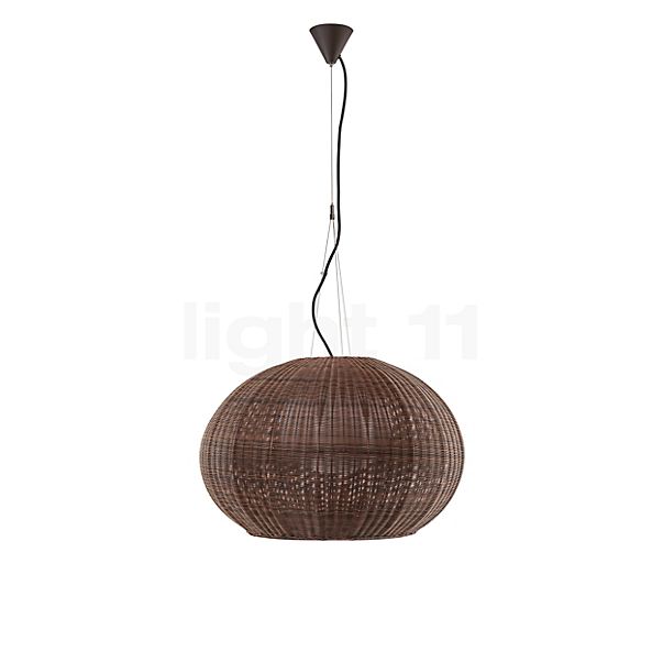 Bover Garota, lámpara de suspensión LED marrón - 72 cm