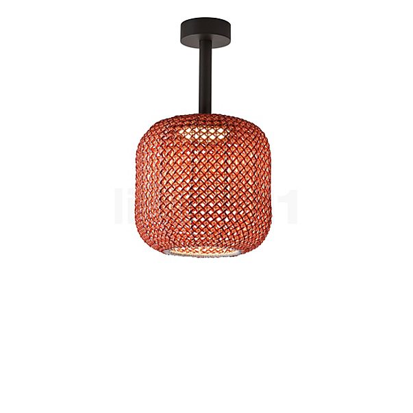 Bover Nans, lámpara de techo LED rojo - 32 cm