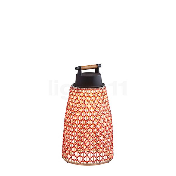 Bover Nans, lámpara recargable LED rojo - 26 cm