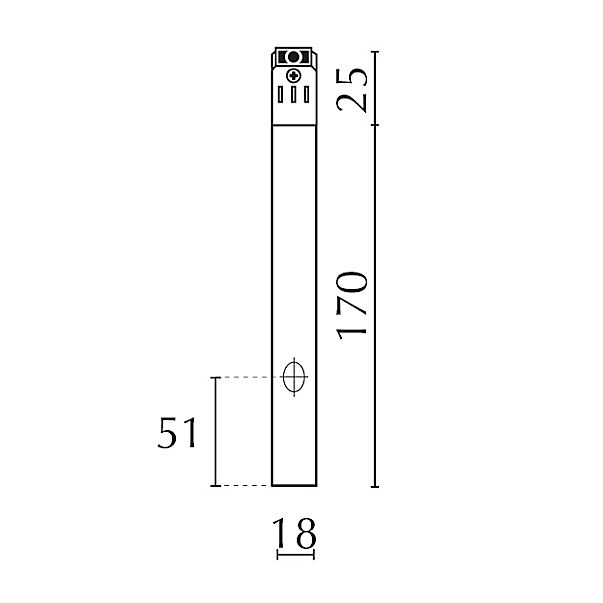 Bruck Alimentación para All-in Riel blanco - 17 cm — imagen 2