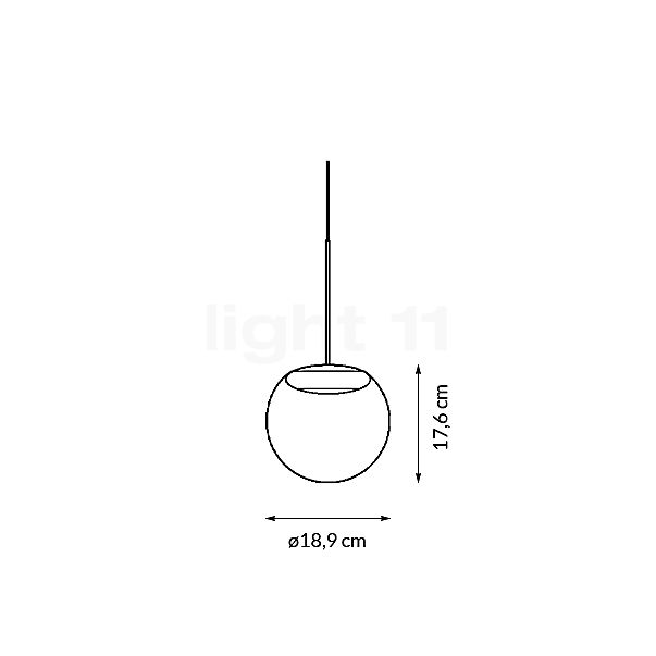Bruck Blop DUR Pendant Light LED for All-in Track white - 100° sketch