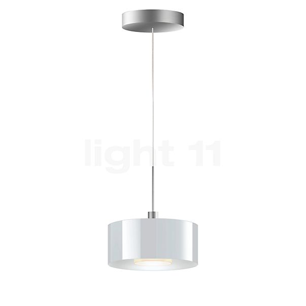 Bruck Cantara Suspension LED chrome mat/verre blanc - 19 cm , Vente d'entrepôt, neuf, emballage d'origine