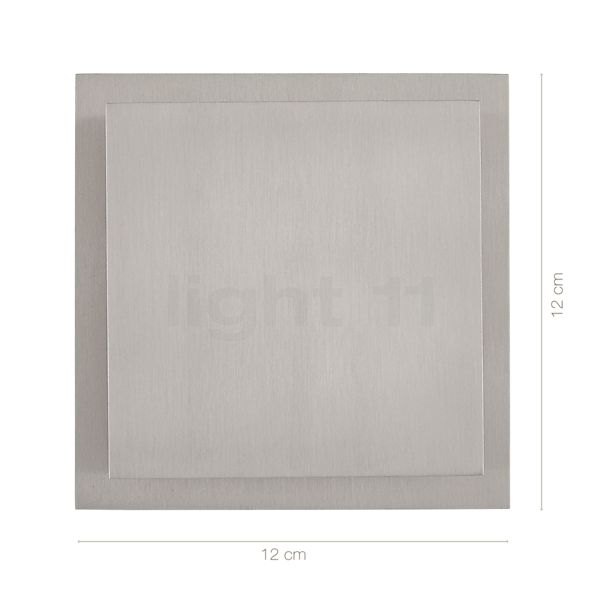 Dimensions du luminaire Bruck Scobo Applique LED blanc - dim to warm - up&downlight - sans filtre de coleur en détail - hauteur, largeur, profondeur et diamètre de chaque composant.
