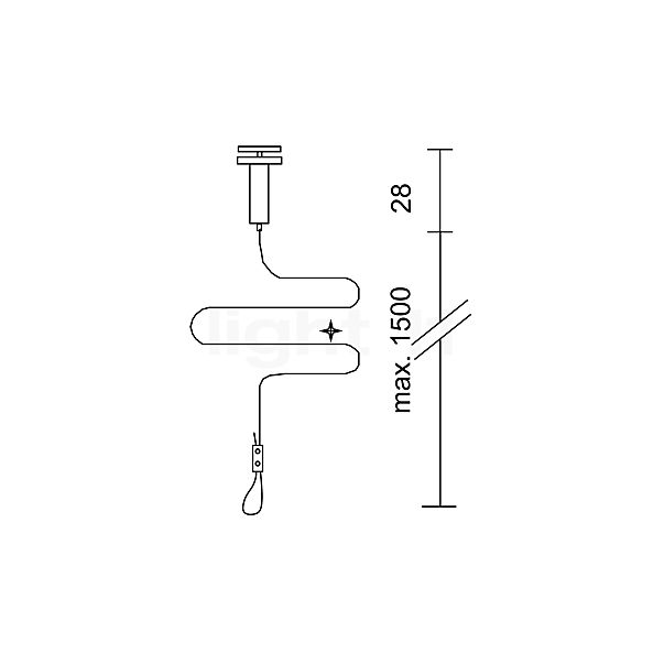 Bruck Suspension for Duolare chrome matt - 860148mcgy , discontinued product sketch