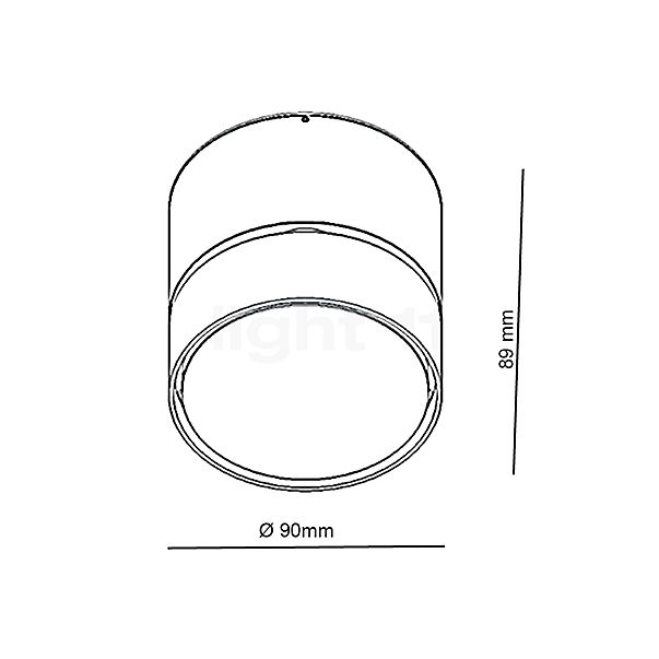 Bruck Tuto Spot LED chrome matt , discontinued product sketch