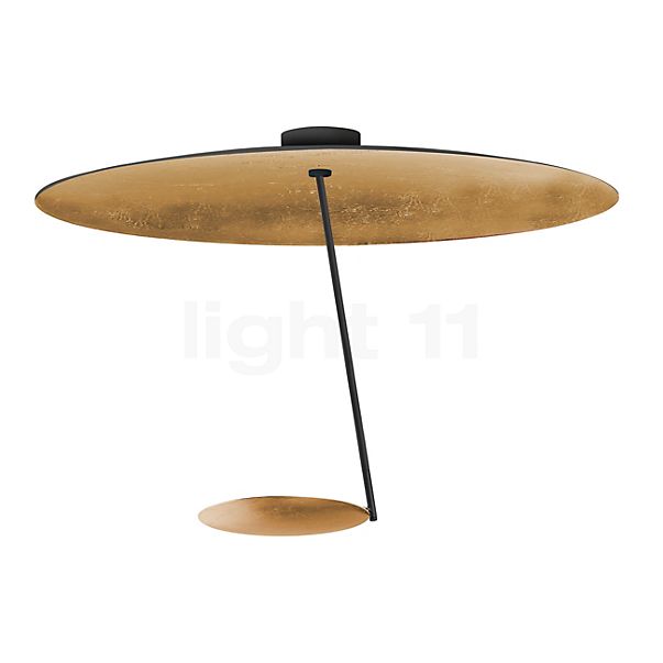 Catellani & Smith Lederam C, lámpara de techo LED dorado/negro/negro-dorado - ø80 cm