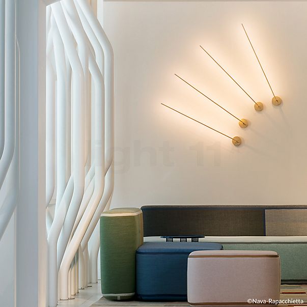 Catellani & Smith Light Stick Parete LED - vertical dorado
