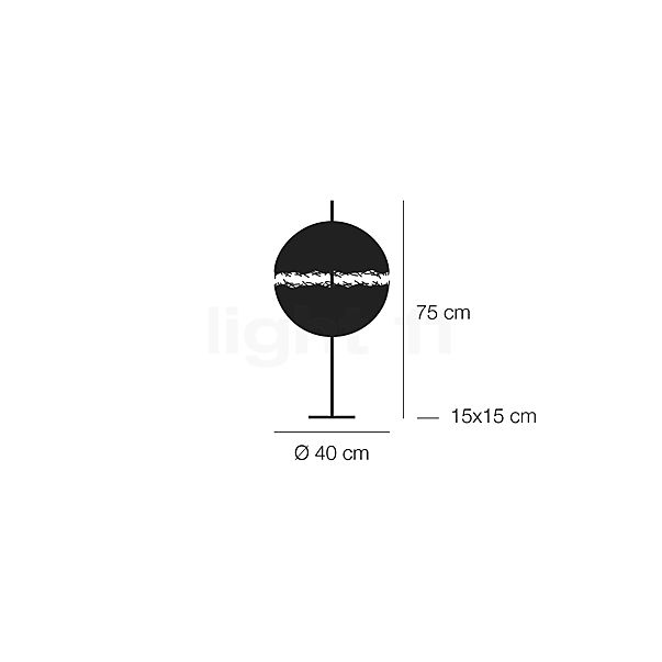 Catellani & Smith PostKrisi 61 Bordlampe messing/natur skitse