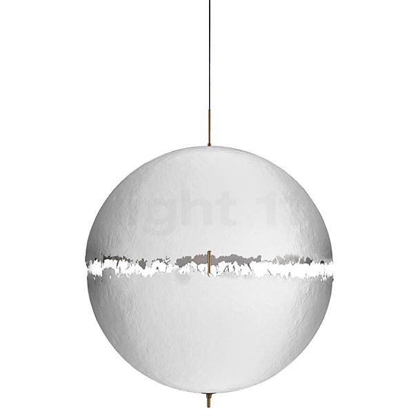 Catellani & Smith PostKrisi Lampada a sospensione ø80 cm - ottone/bianco