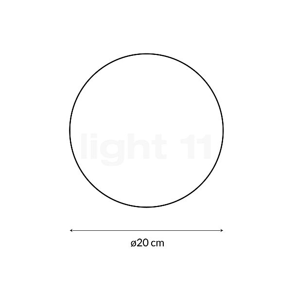 Catellani & Smith Sfera W Lampada da parete LED nichel - vista in sezione