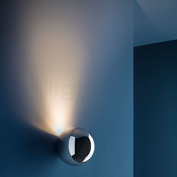 Catellani & Smith Sfera W, lámpara de pared LED níquel