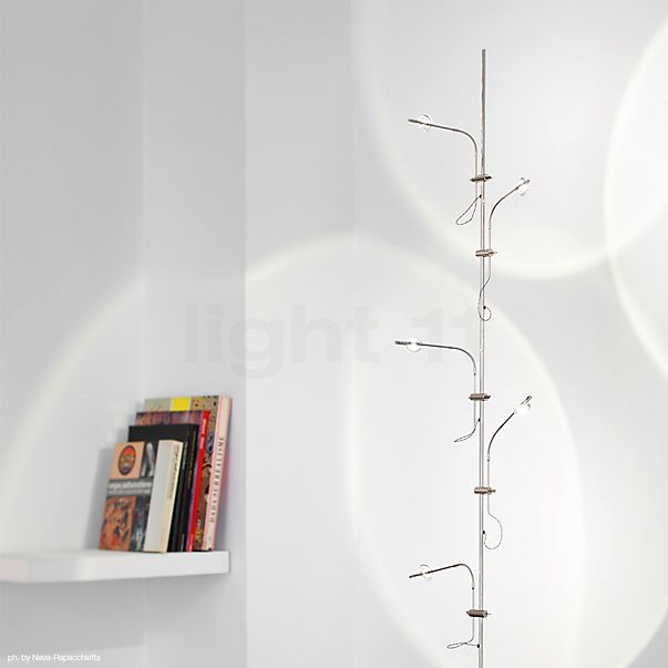 Catellani & Smith Wa Wa F Floor Lamp LED nickel