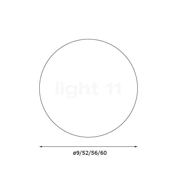 DCW Cover for Here Comes the Sun 1 lamp - black sketch