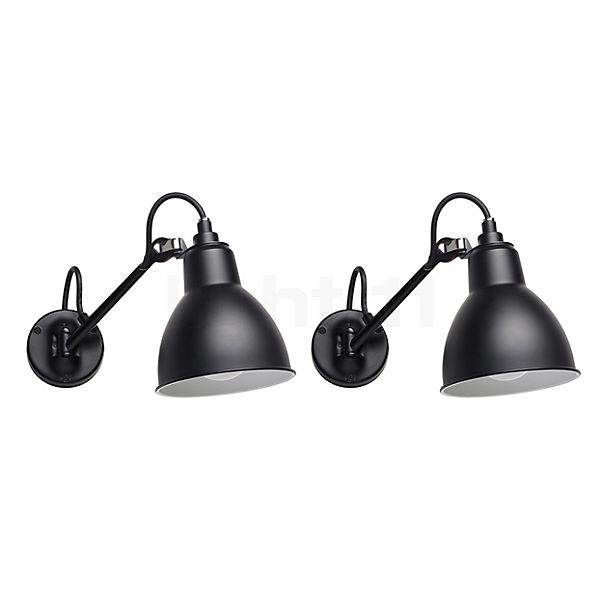 DCW Lampe Gras No 104 Bathroom set of 2 black/black - Protection class II