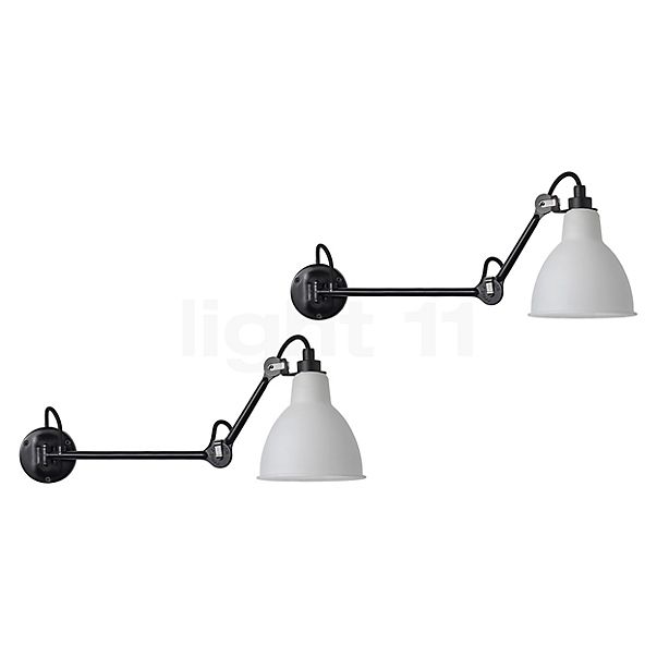 DCW Lampe Gras No 204 lot de 2 noir/polycarbonate - 40 cm - sans interrupteur