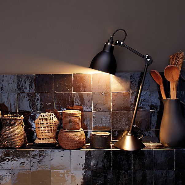  Lampe Gras No 205 Table lamp black copper , Warehouse sale, as new, original packaging