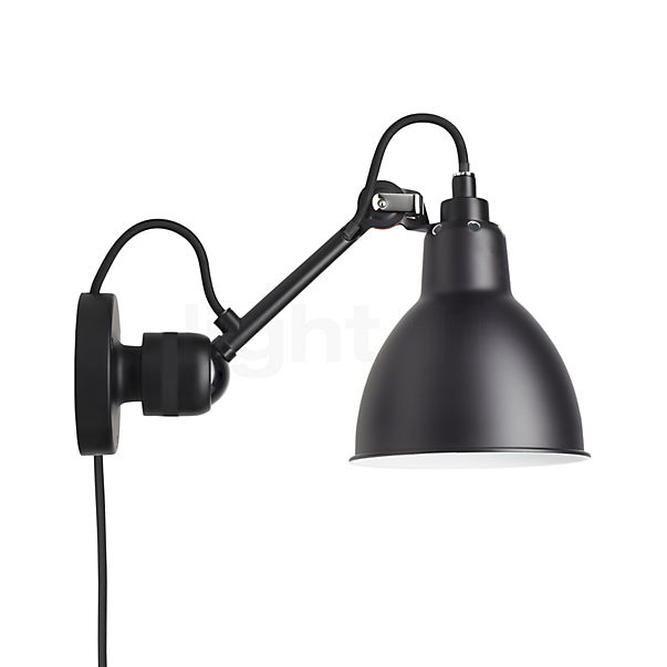 DCW Lampe Gras No 304 CA, lámpara de pared negra negro