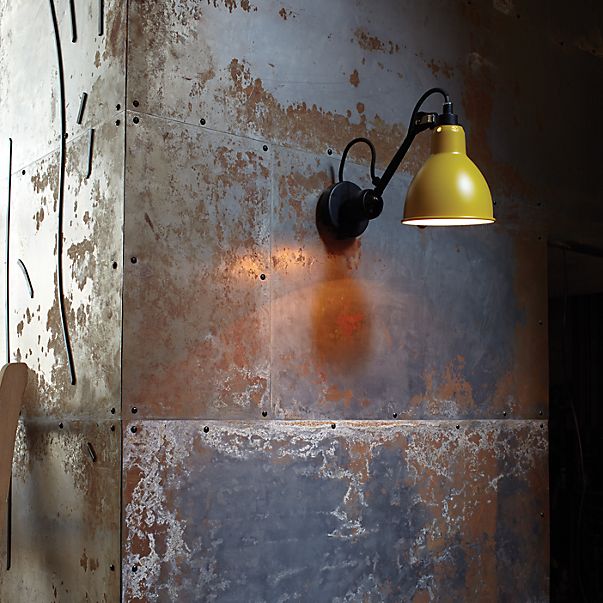 DCW Lampe Gras No 304, lámpara de pared negra negro/cobre