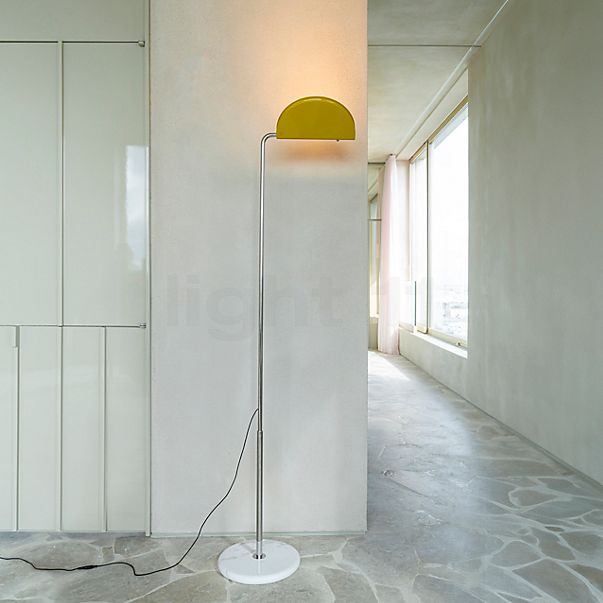 DCW Mezzaluna Lampada da terra LED giallo