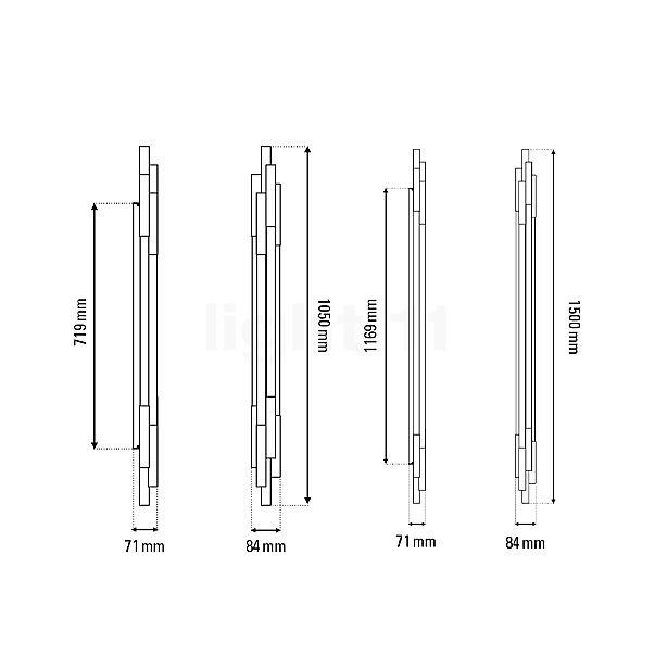 DCW Org Wall Lamp LED 105 cm sketch