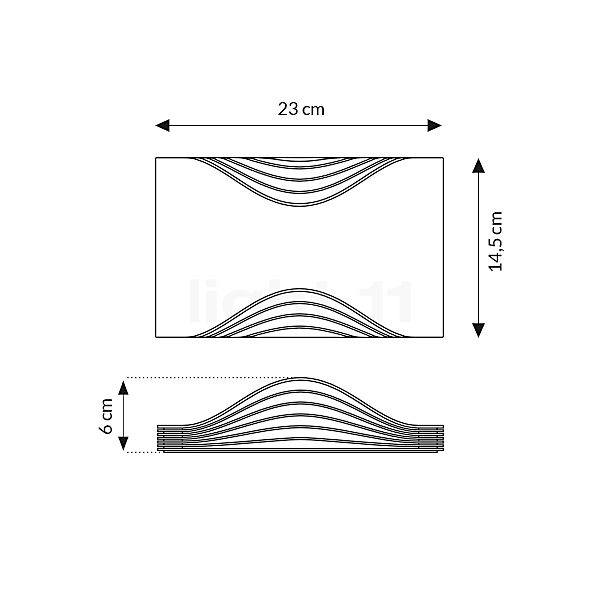 DCW Respiro Wall Light LED 23 cm sketch