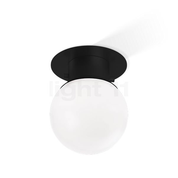Decor Walther Globe, lámpara de tech negro mate